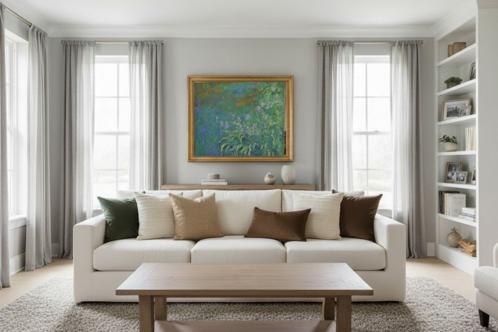 Framed room mockup - gold