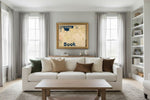 Framed room mockup - gold
