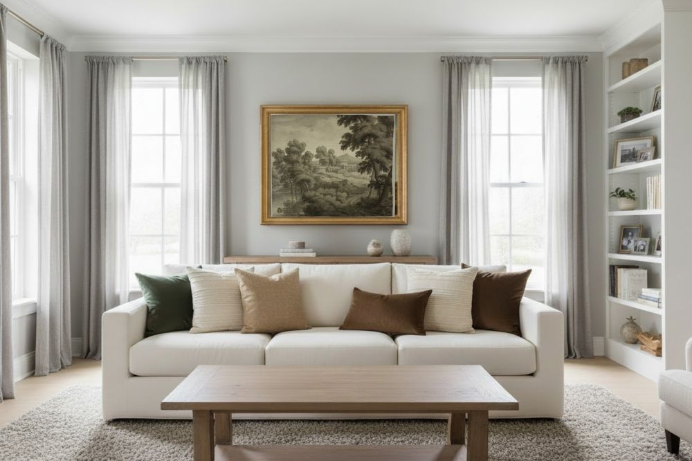 Framed room mockup - gold