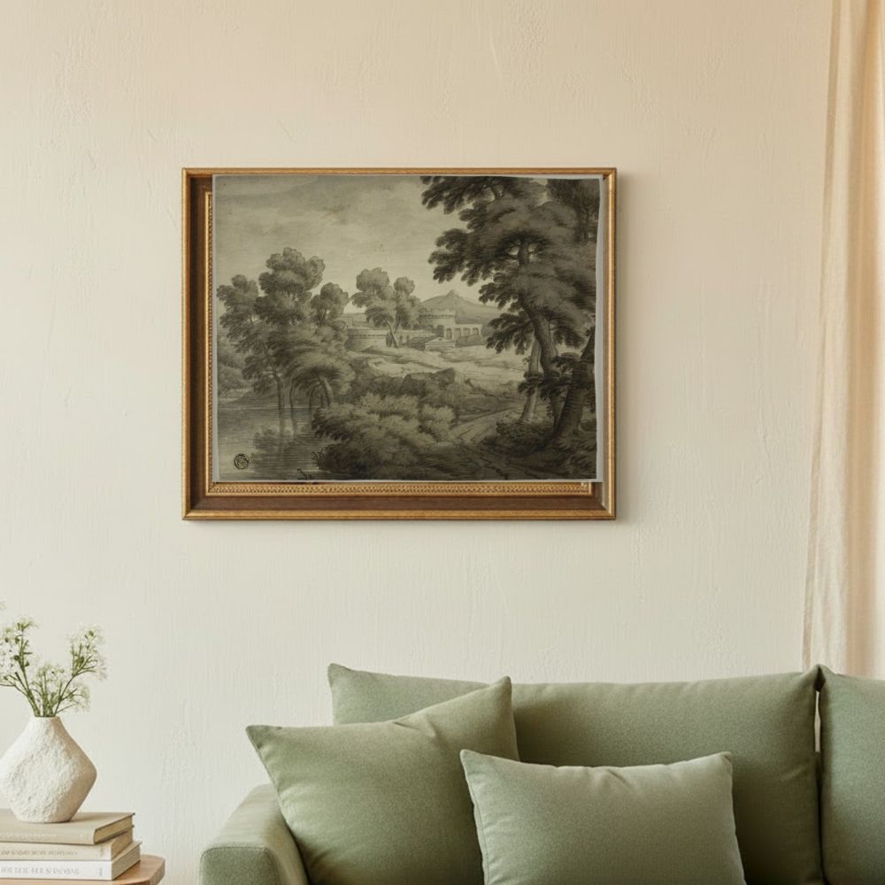 Framed room mockup - sage