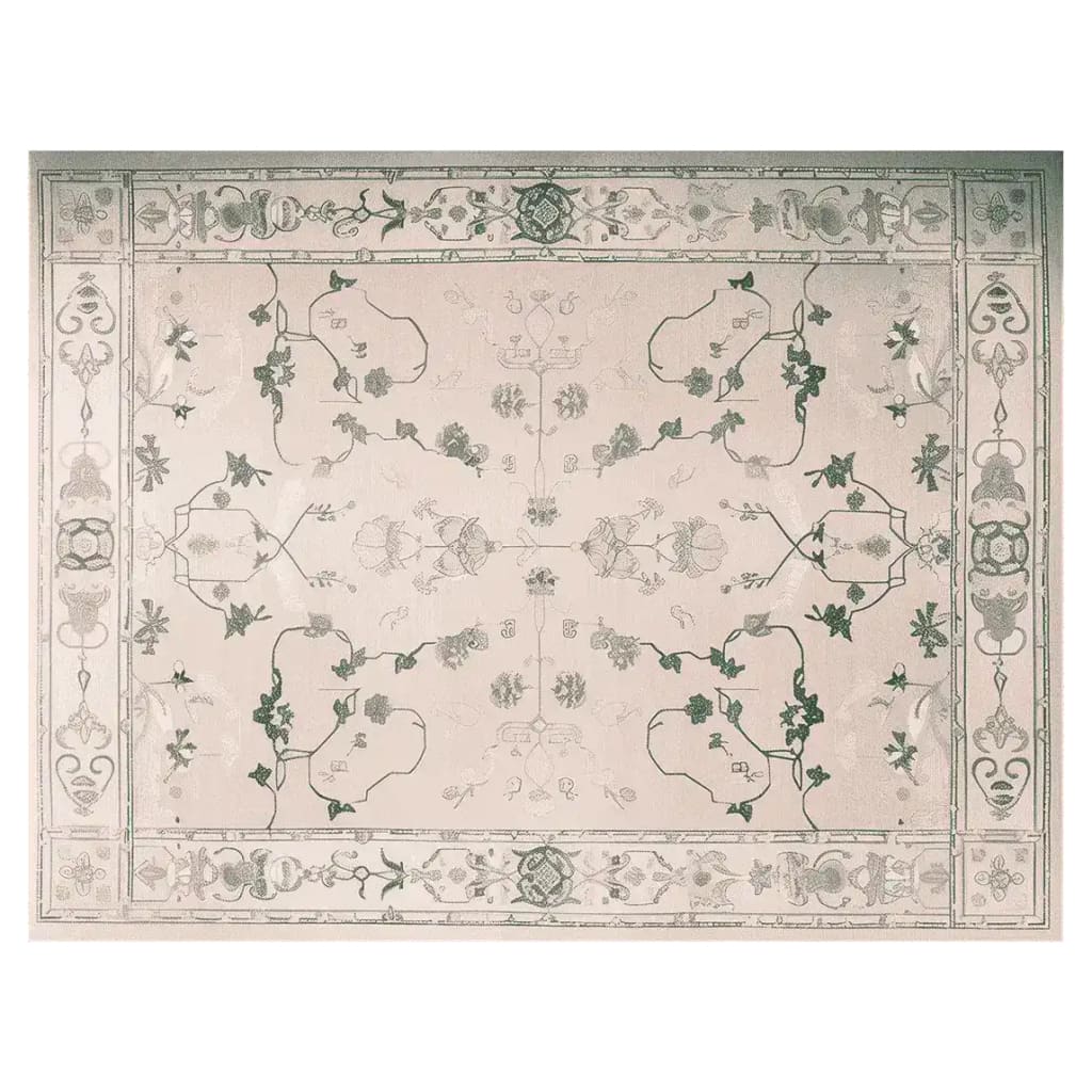 This is an elegant Ivory Whispers Hand Tufted Area Rug, perfect for adding a touch of sophistication to your living space. The rug features a vintage-inspired design with intricate floral and vine patterns, making it an ideal choice for large living room rugs. Crafted from high-quality wool, this 8x10 rug is both stylish and durable, offering a timeless appeal for those seeking a wool rug with a classic look.