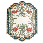 Jade Garden Frame Hand Tufted Wool Rug
