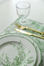 Jade Green Lily of The Valley Decorative Bone China Plate