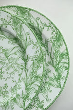 Jade Green Lily of The Valley Decorative Bone China Plate