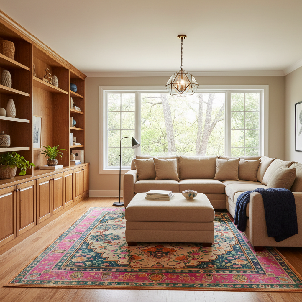 Joyful Orchard Hand Knotted Area Rug