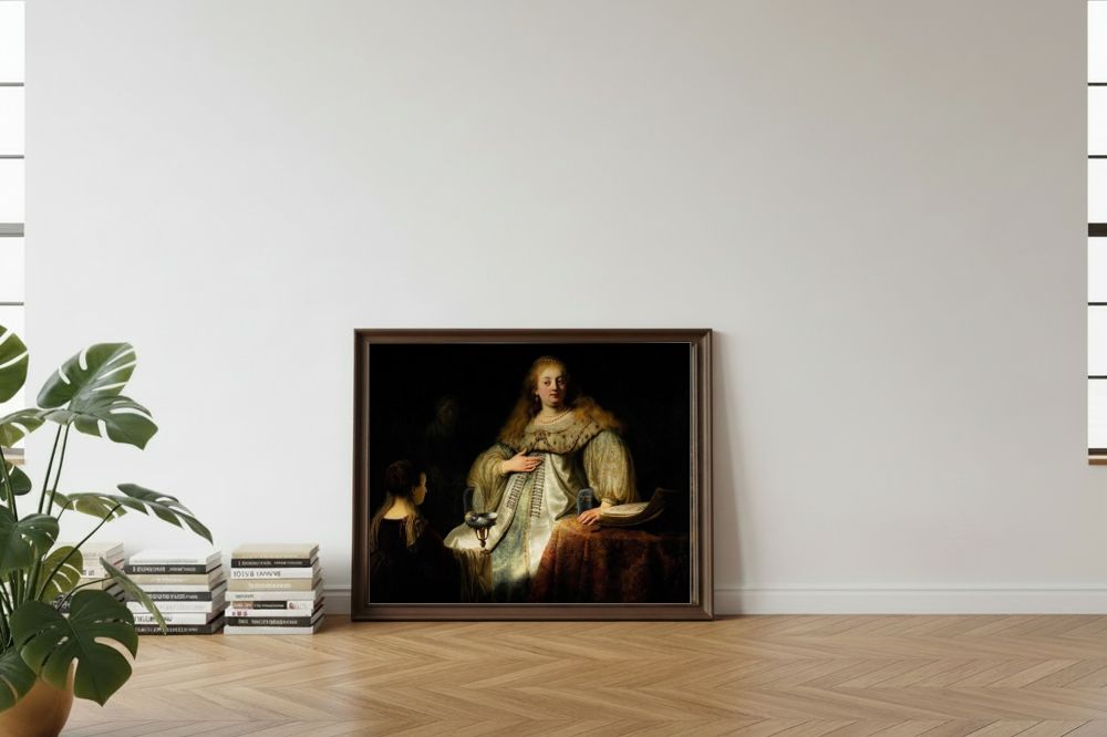 Framed room mockup - leaning