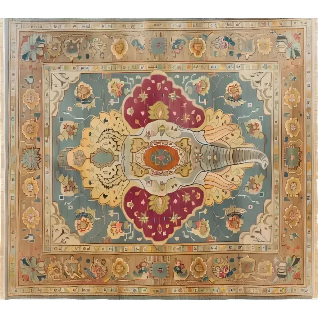 This Jumbo Jubilee Hand Knotted Area Rug features an exquisite, vintage-inspired design with intricate patterns in rich colors. Ideal for large living rooms, this Persian-style rug adds an elegant touch to any space, making it a perfect choice for those seeking rugs for living room enhancements.