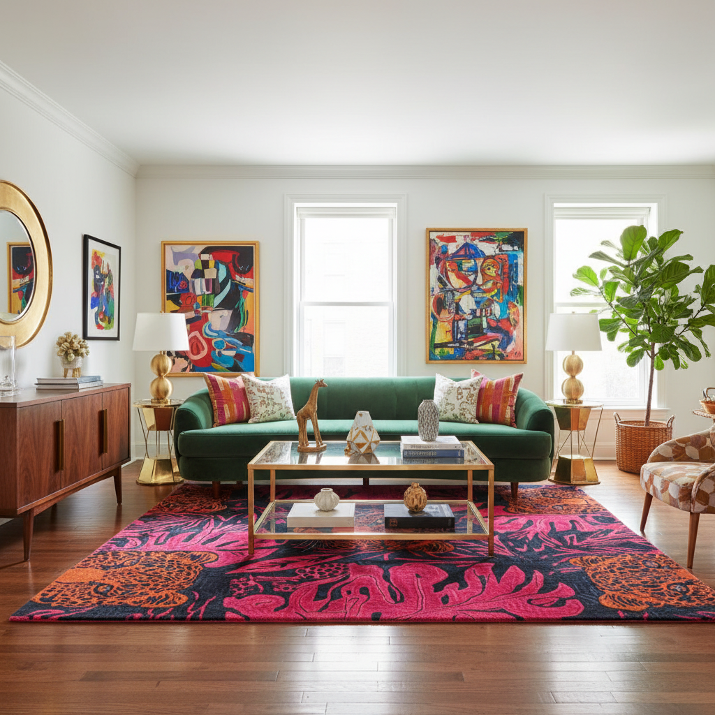 Jungle Chic Hand Tufted Rug