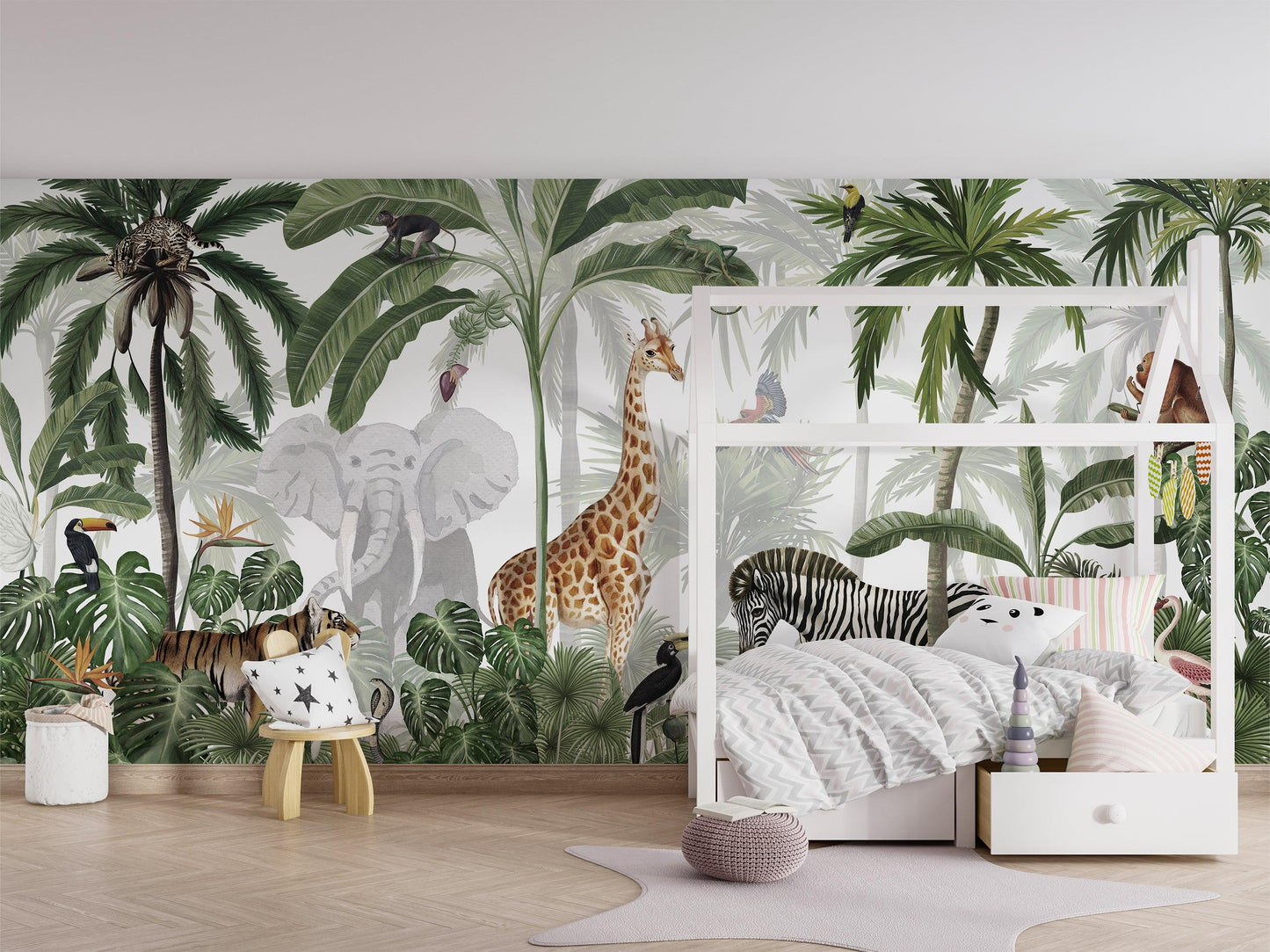 Jungle Jive Wallpaper Mural - MAIA HOMES