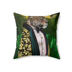 Jungle King Portrait Printed Throw Pillow