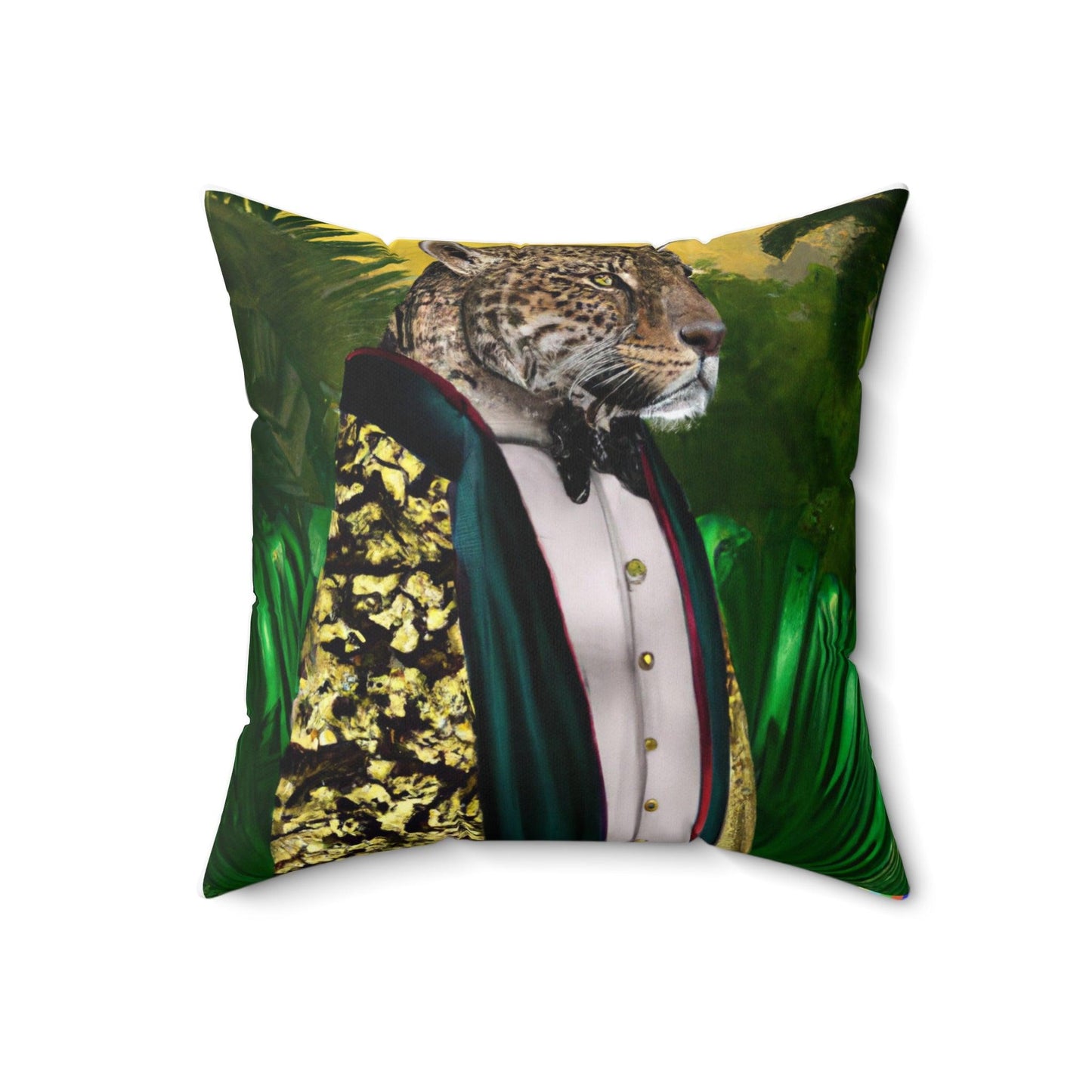 Jungle King Portrait Printed Throw Pillow - MAIA HOMES