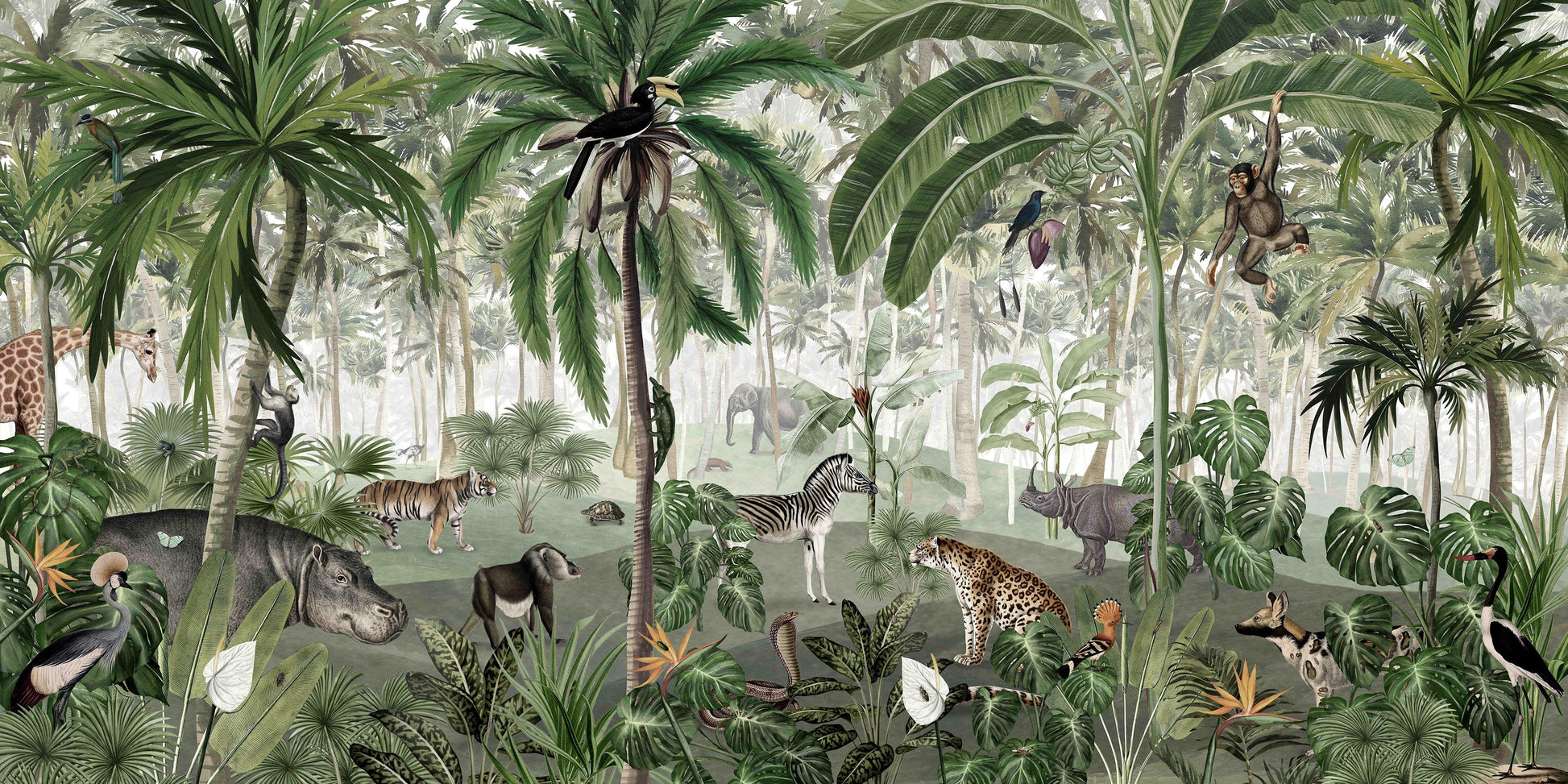 Jungle Lookbook Wallpaper Mural - MAIA HOMES