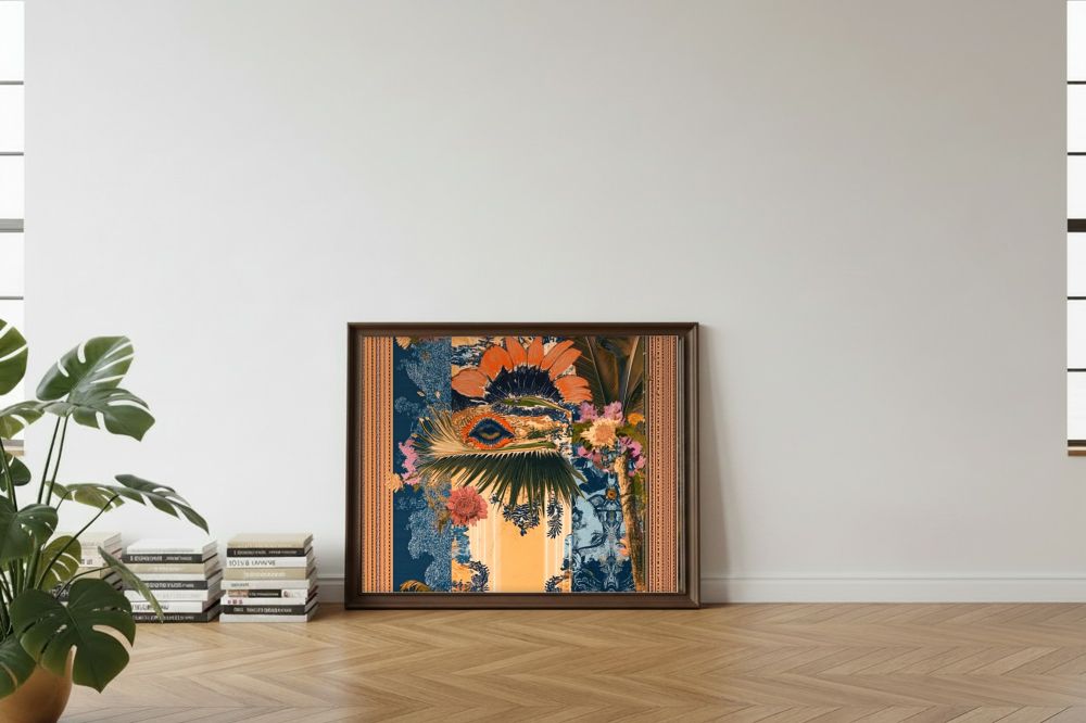 Framed room mockup - leaning