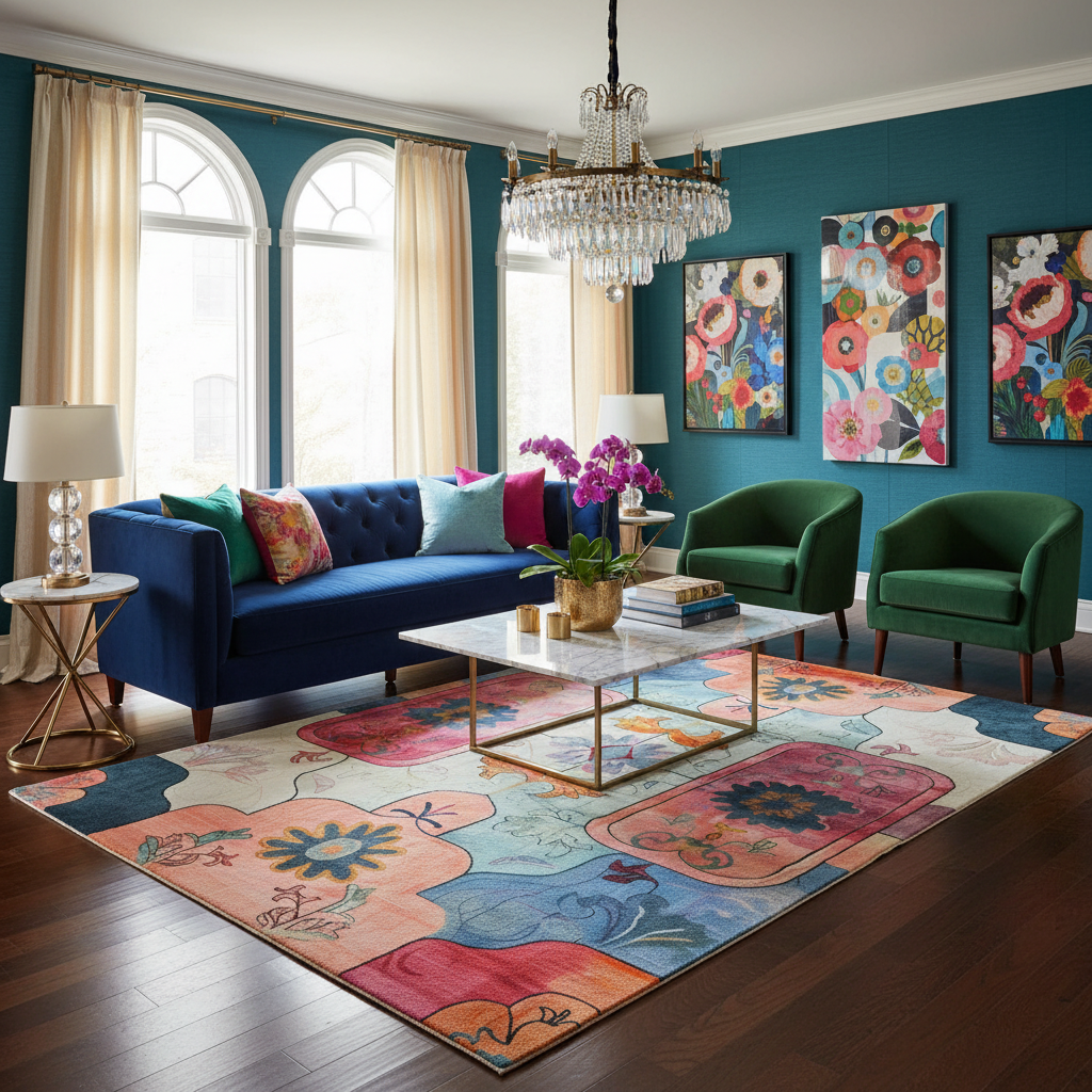 Kaleidoscope Dreams Hand Tufted Wool Rug