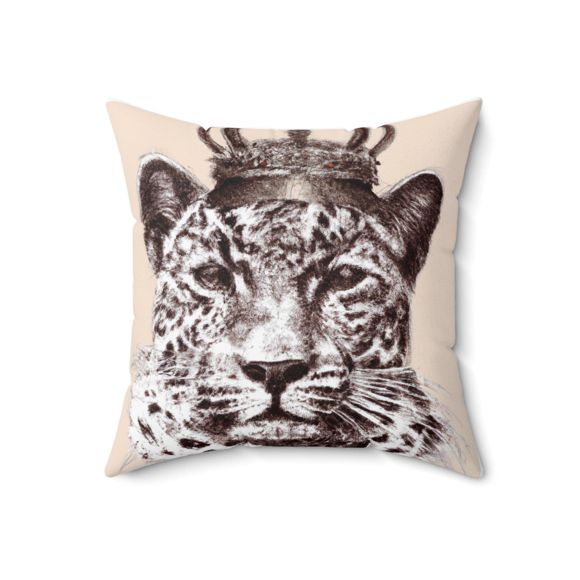 King of Jungle Portrait Printed Throw Pillow - MAIA HOMES