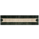 Top view of the Knot Dream Hand Tufted Wool Rug, showcasing its elegant contemporary design. This runner rug features a unique abstract pattern with contrasting colors, perfect for adding a modern touch to your kitchen, hallway, or bathroom. Ideal as a wool rug for those seeking stylish kitchen runner rugs or a versatile bathroom runner rug.