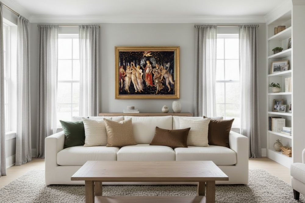 Framed room mockup - gold