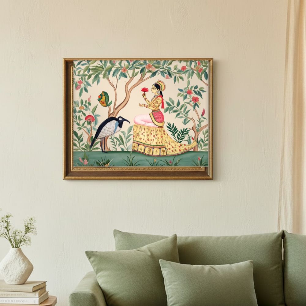 Framed room mockup - sage