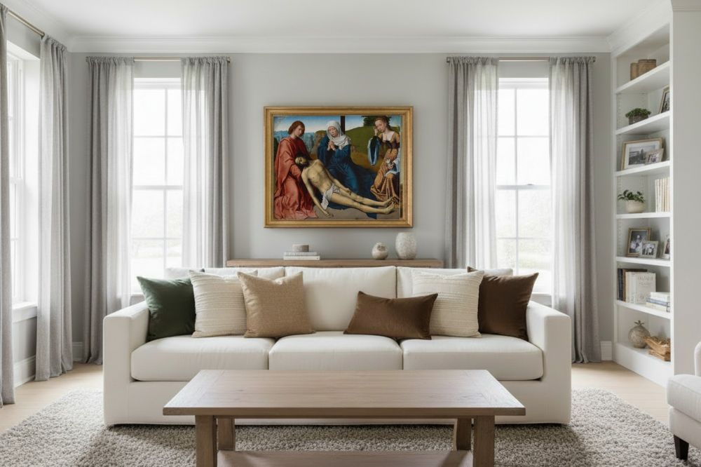 Framed room mockup - gold