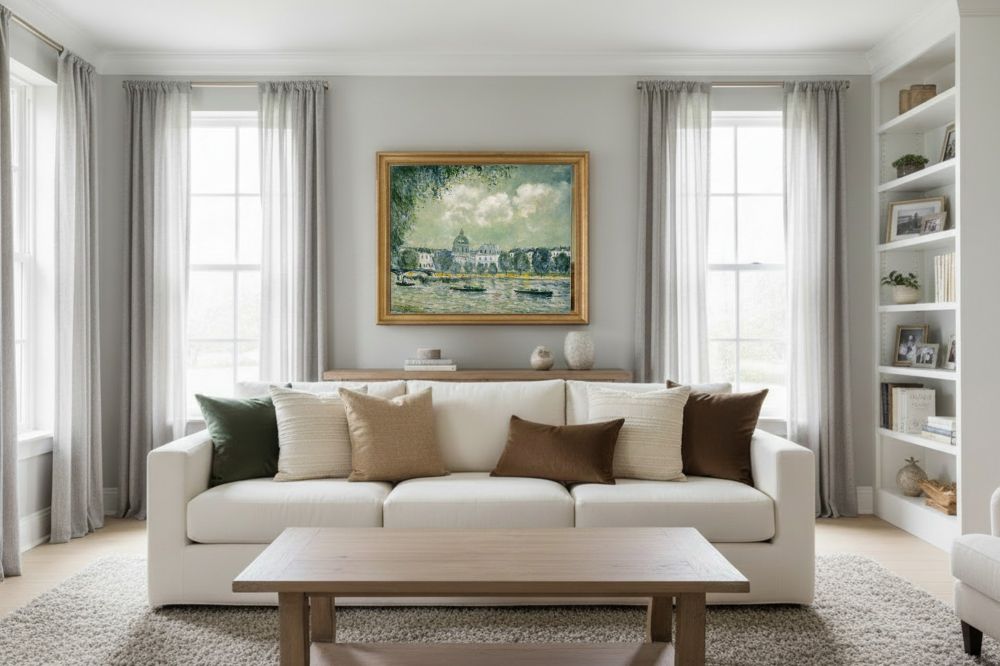 Framed room mockup - gold