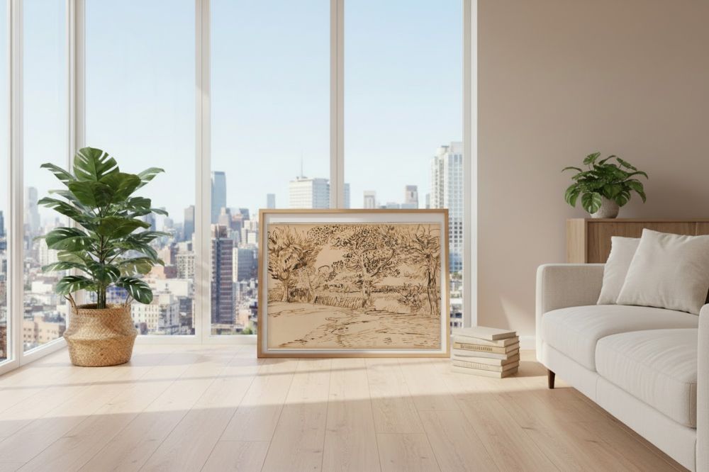 Framed room mockup - loft