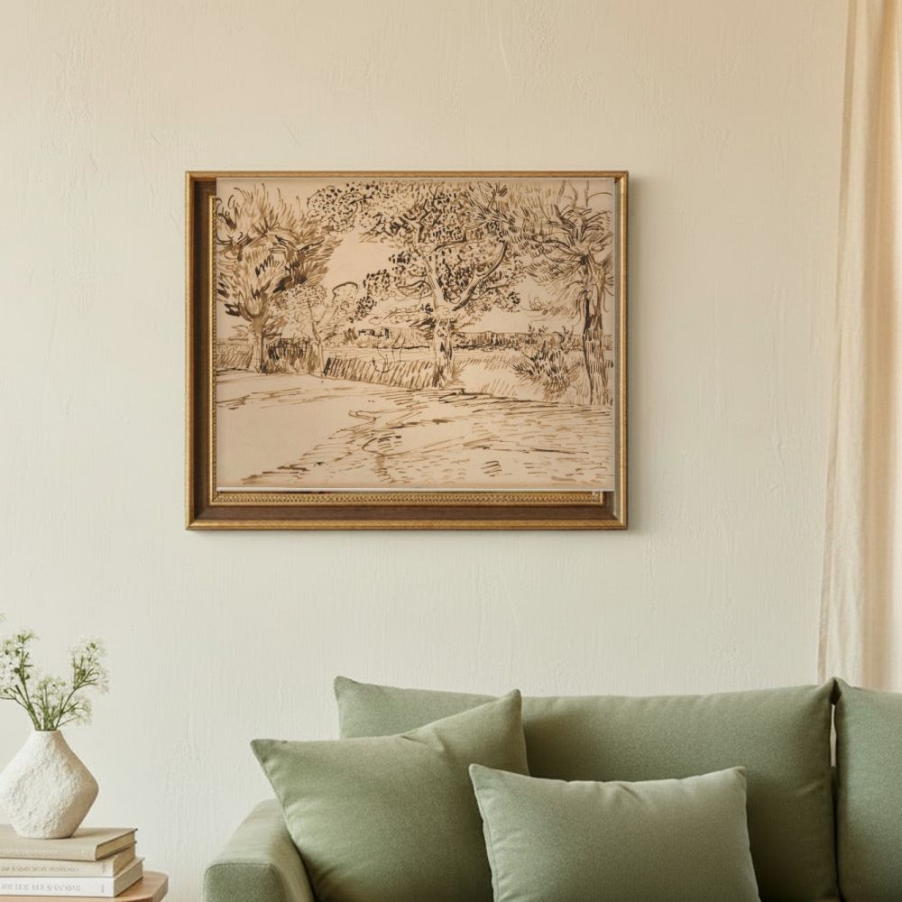 Framed room mockup - sage