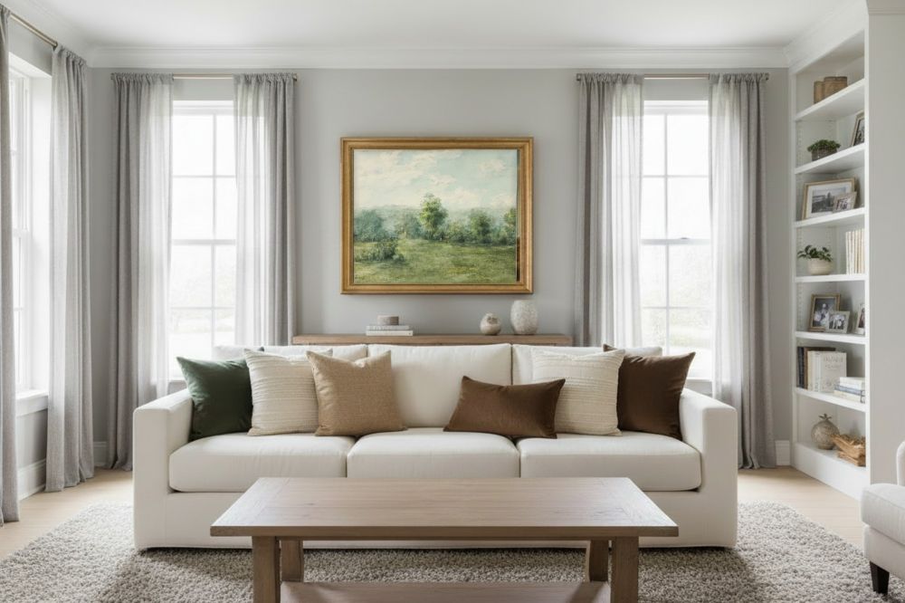 Framed room mockup - gold