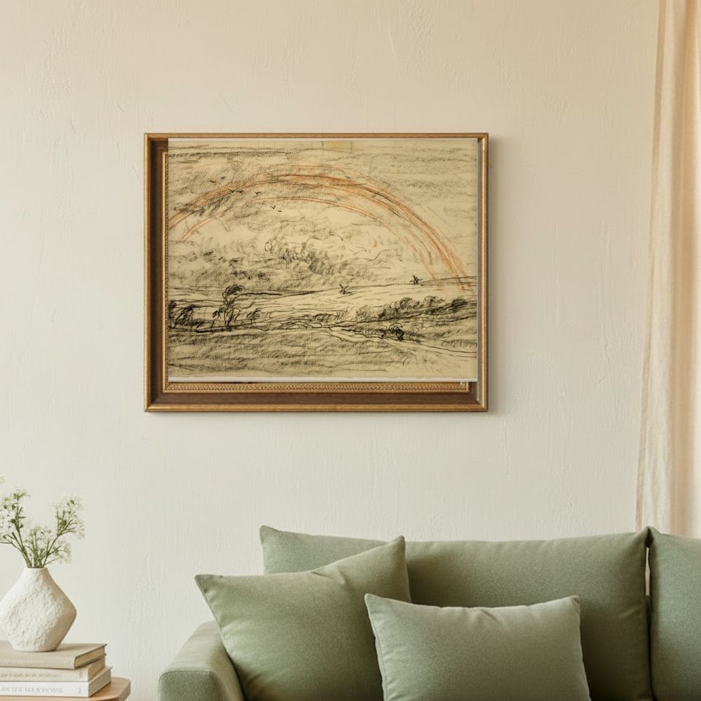Framed room mockup - sage