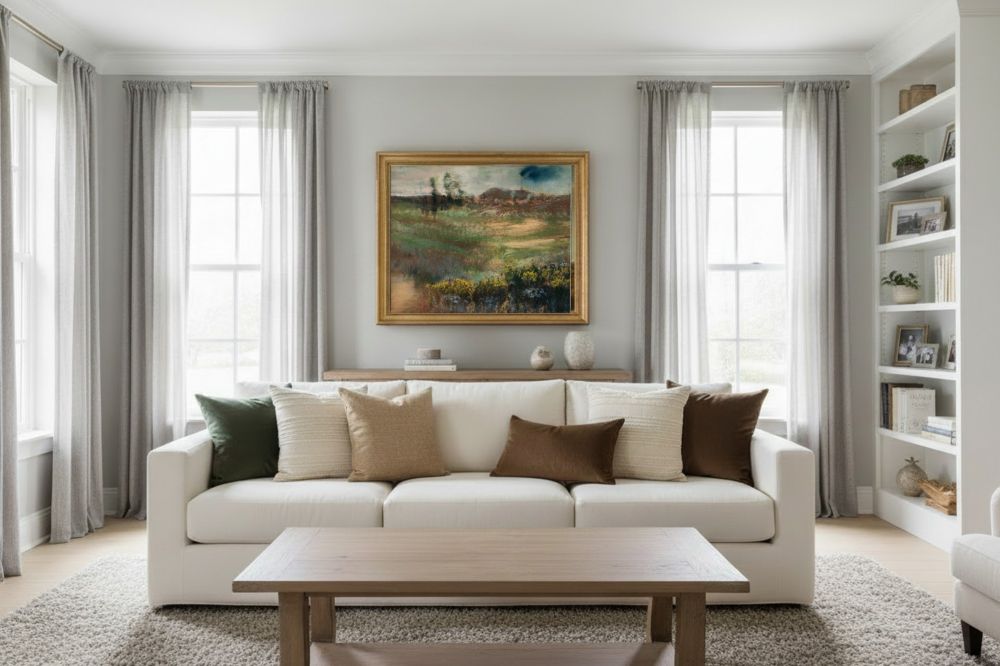 Framed room mockup - gold