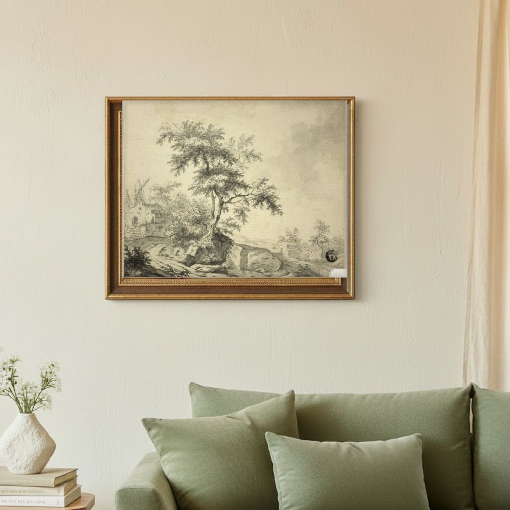 Framed room mockup - sage