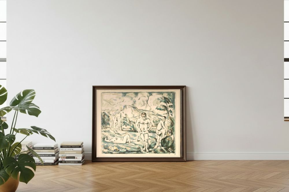 Framed room mockup - leaning