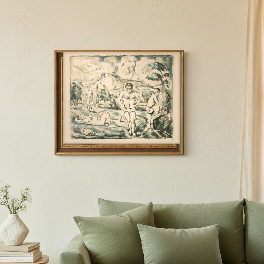 Framed room mockup - sage