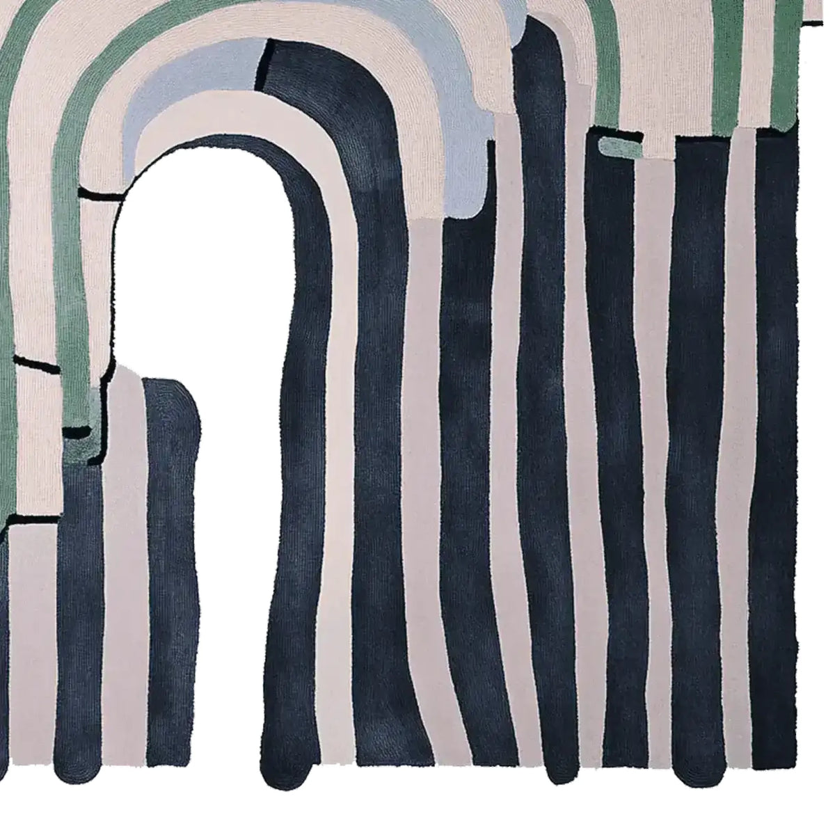 Layered Earth Flow Hand Tufted Rug