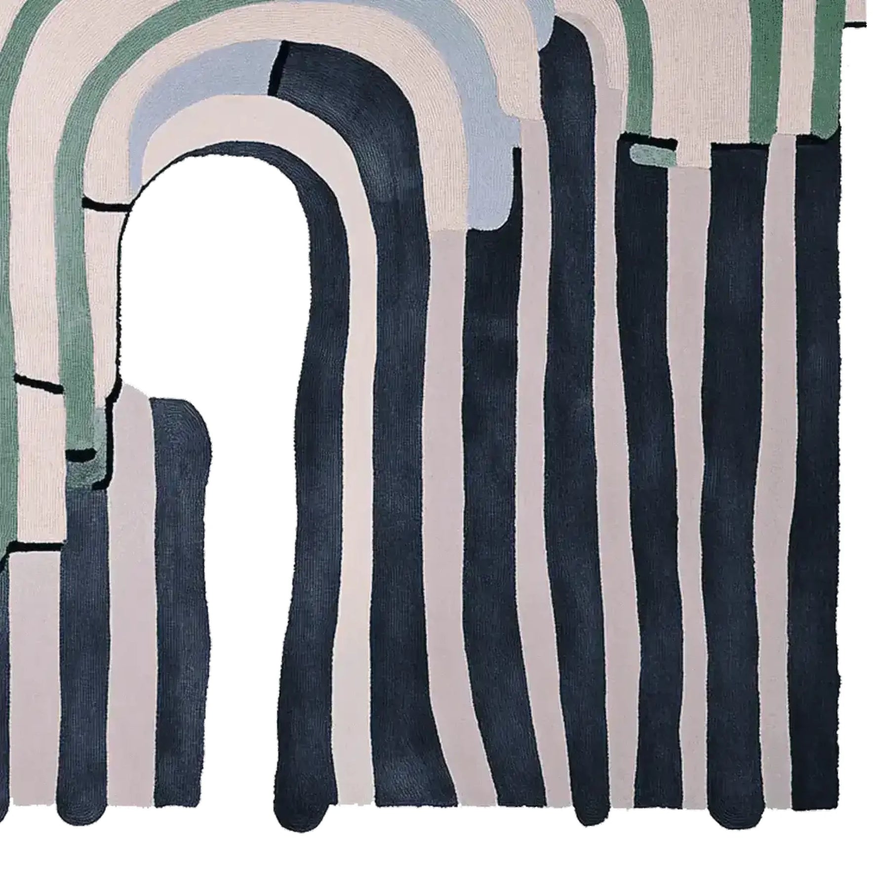 Layered Earth Flow Hand Tufted Rug