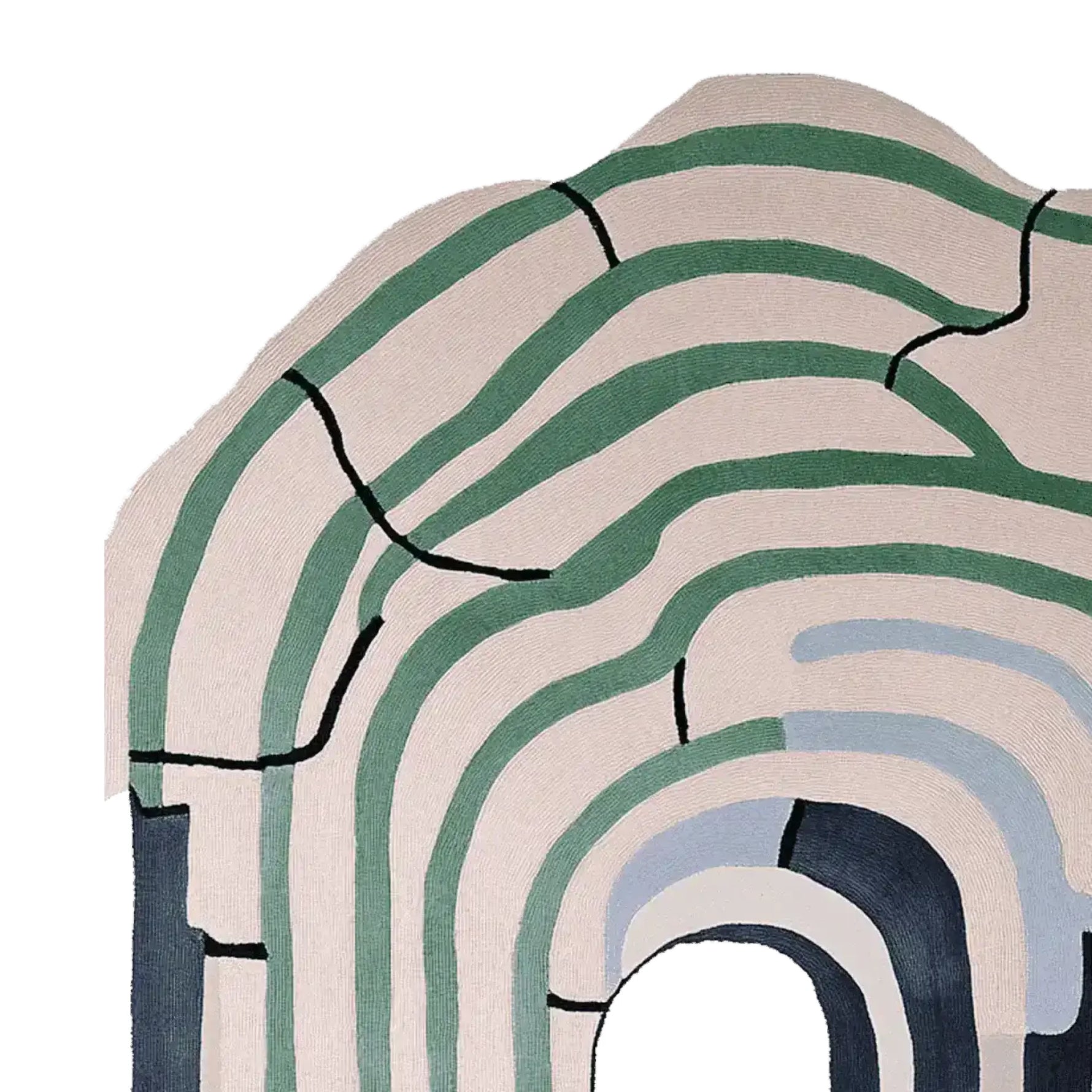 Layered Earth Flow Hand Tufted Rug