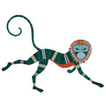 Vibrant Leaping Monkey Hanuman Accent Wool Rug featuring a playful, colorful design perfect for adding a touch of whimsy to your dining room or bedroom. This vintage-inspired wool rug is ideal for formal dining room settings, offering both comfort and style.