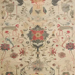 Beautiful Legacy of Petals Hand Knotted Area Rug featuring intricate floral patterns reminiscent of vintage Persian rugs, perfect for adding elegance to living rooms.