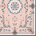 Legacy Trellis Hand Tufted Rug showcasing a vintage Persian design with intricate floral patterns in muted tones, perfect for large living rooms. This wool area rug adds elegance and warmth, complementing any living room decor.