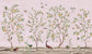 Lemon Tree Chinoiserie - Pink Wallpaper Mural - MAIA HOMES