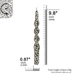 Leopard-Patterned Handmade Spiral Stick Candle - MAIA HOMES
