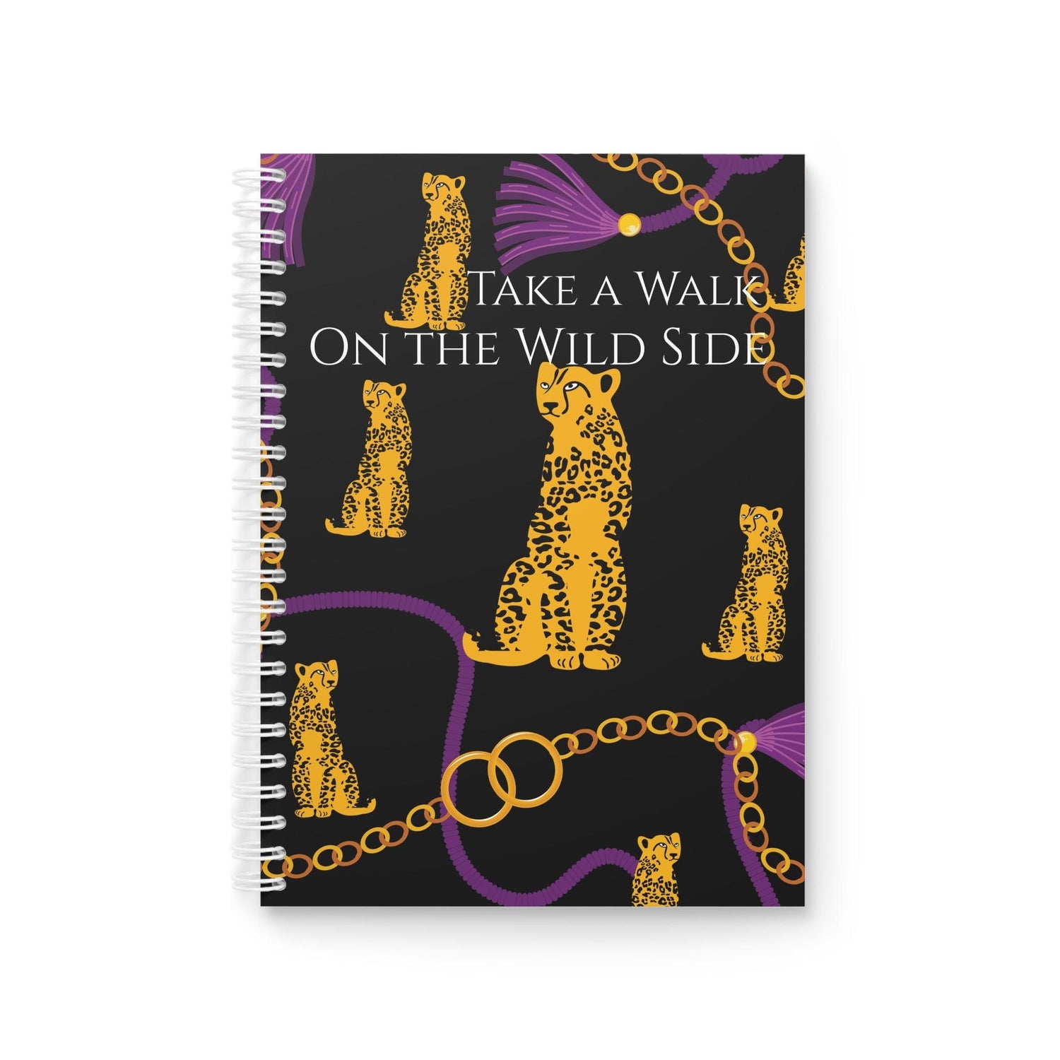 Leopard Quote Spiral Notebook One Size