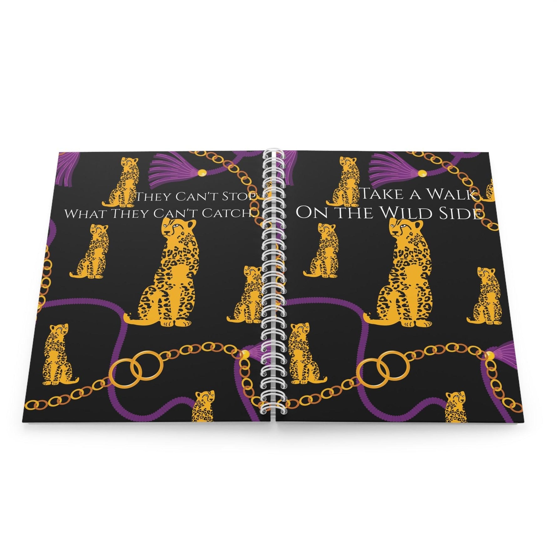 Leopard Quote Spiral Notebook