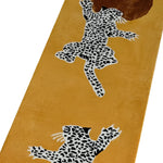 Leopards on Silk Road Tufted Wool Rug Runner