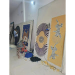 Daisy within Daisy Pleated Hand Tufted Wool Rug Runner - Purple - MAIA HOMES