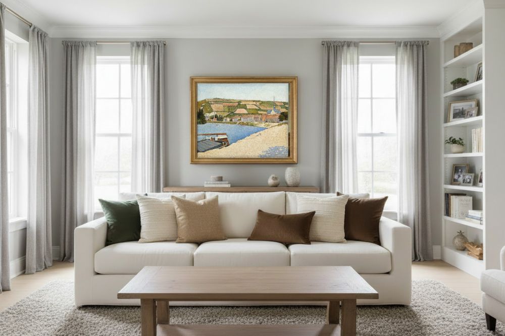 Framed room mockup - gold