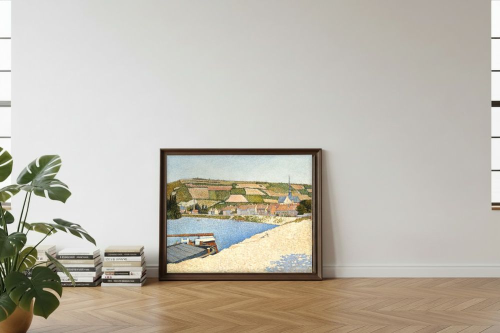Framed room mockup - leaning