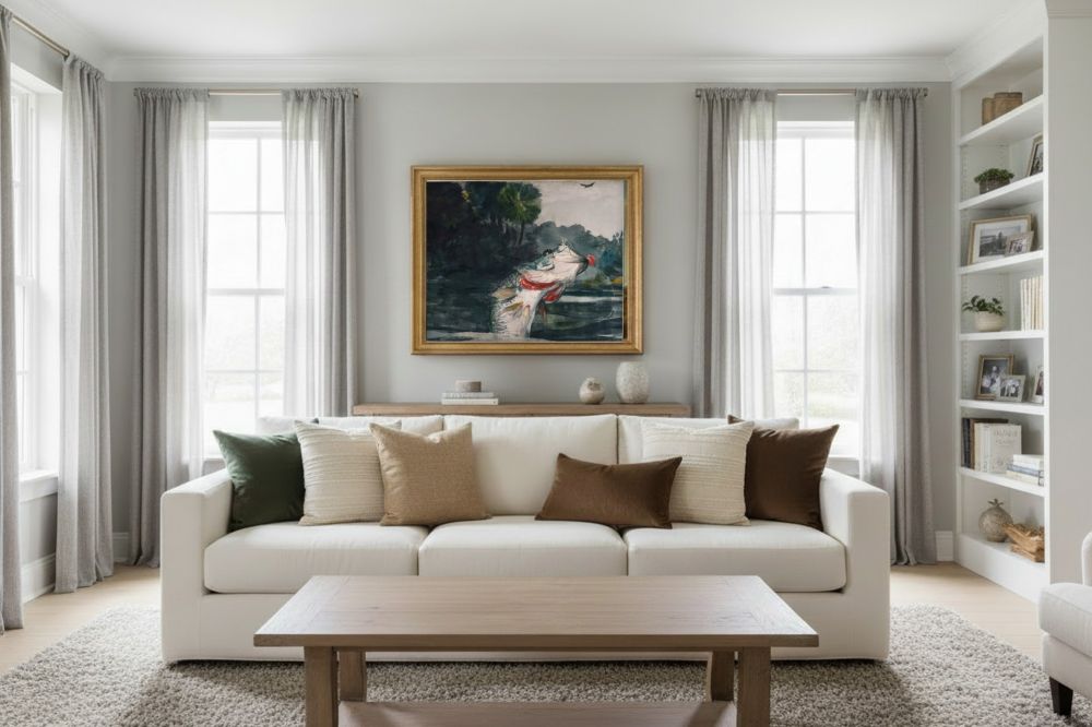 Framed room mockup - gold