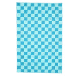 A stylish Light Blue Checker Jute Rug featuring a classic checkerboard pattern. This large area rug is ideal for enhancing the ambiance of a formal dining room or living room. The natural jute fibers add a touch of elegance and durability, making it perfect for high-traffic areas.