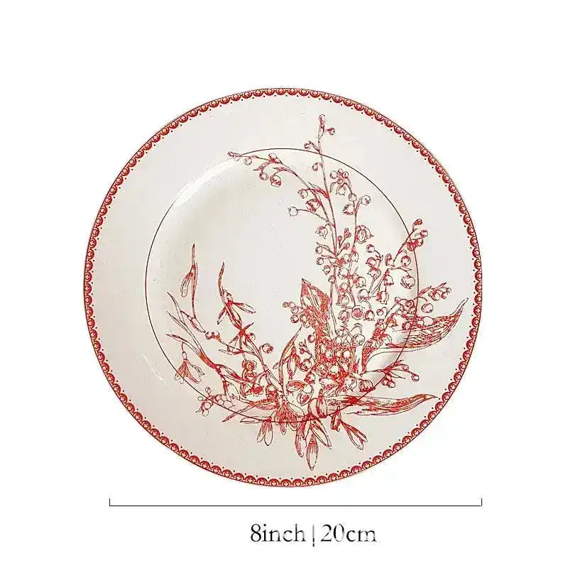 Pastoral Lily of The Valley Dinnerware - MAIA HOMES