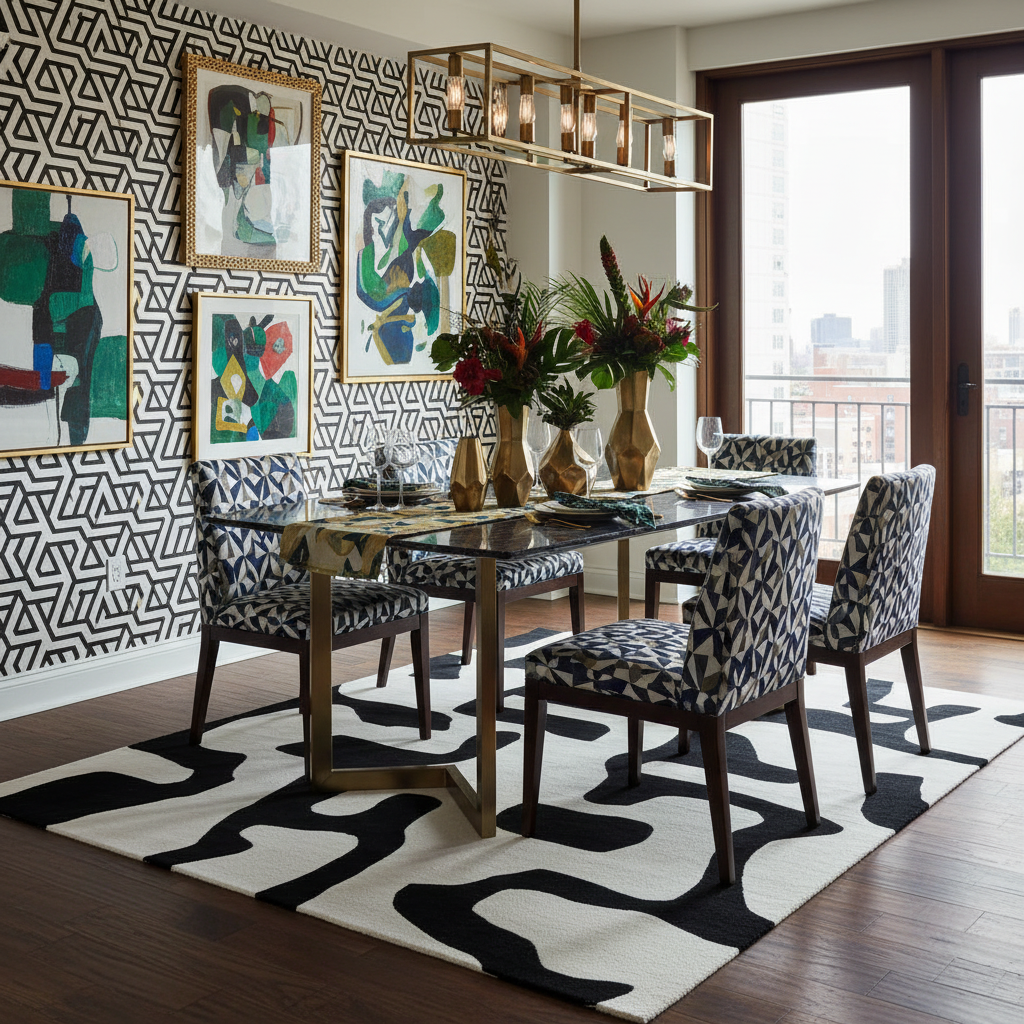 Line Language Pop Hand Tufted Rug